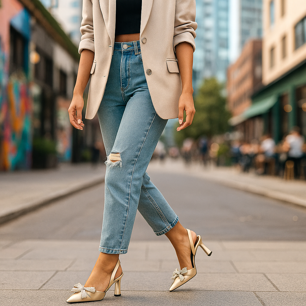 Jimmy Choo Luxury Gold Slingback Heels