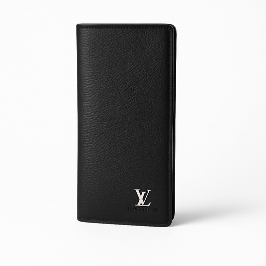 Louis Vuitton Black Leather Long Wallet