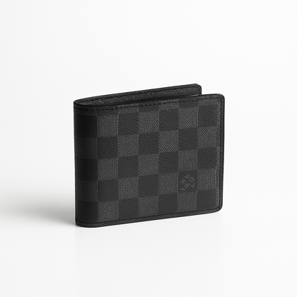LV Damier Pattern Leather Wallet