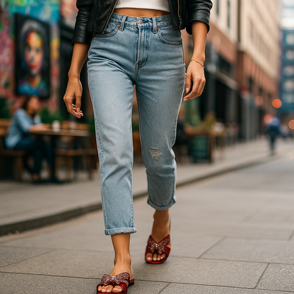 Elegant Butterfly Mules