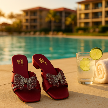 Elegant Butterfly Mules