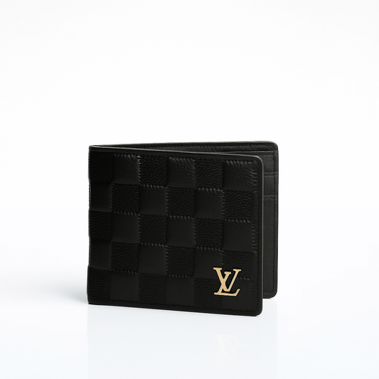 Louis Vuitton Black Leather Wallet