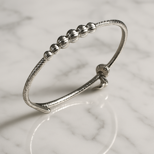 Silver Bracelet with Beads