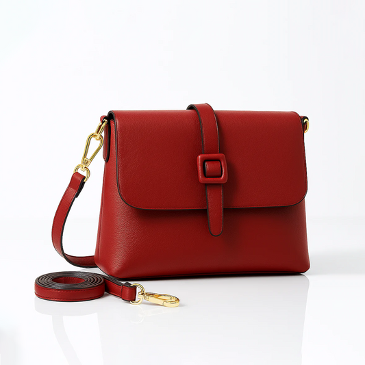 Urban Sleek Shoulder Bag - Red