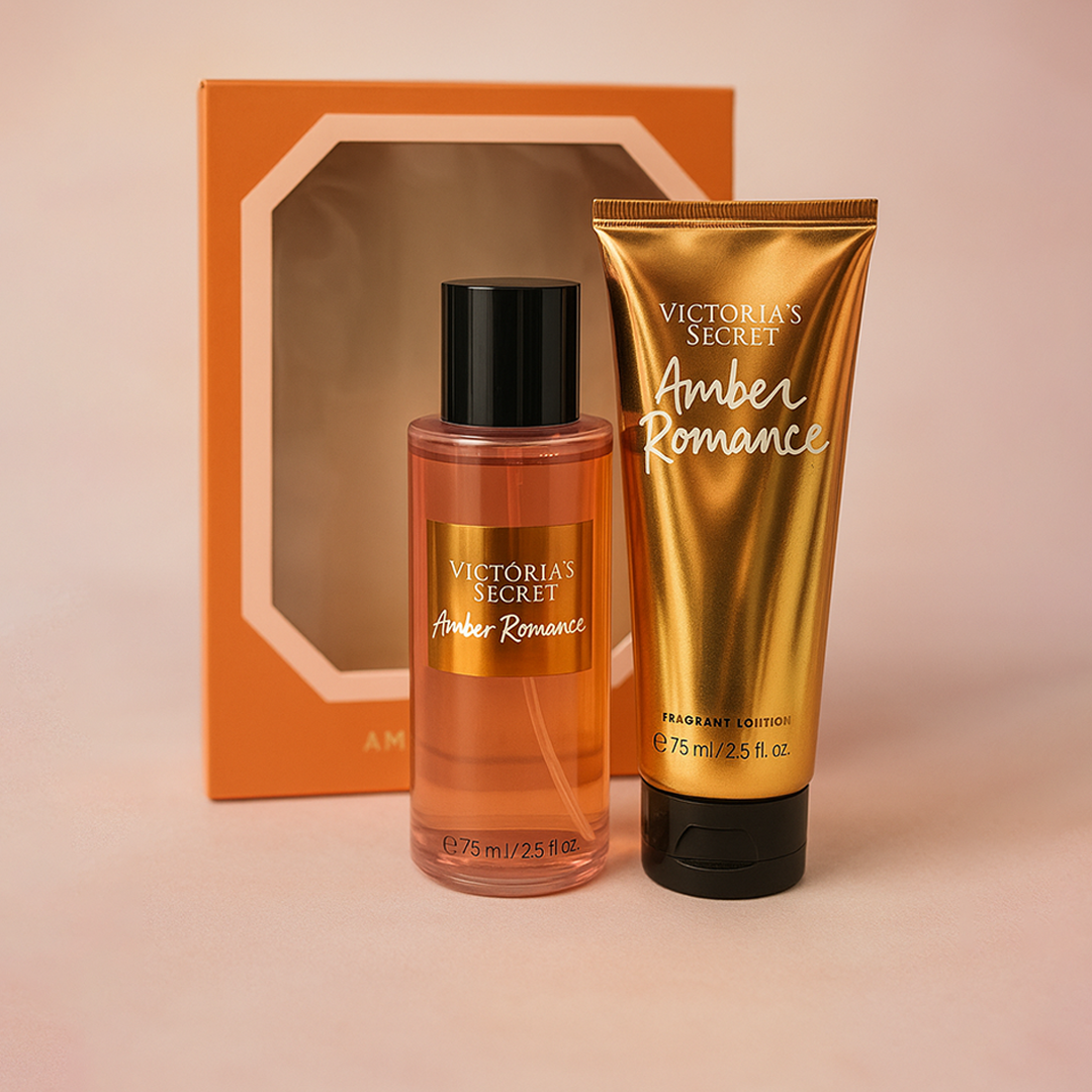Victoria Secret Amber Romance Body Lotion & Mist Set