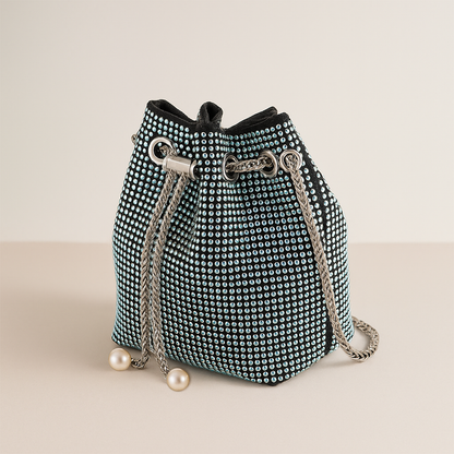 Glam Pearl Luxe Bucket Bag
