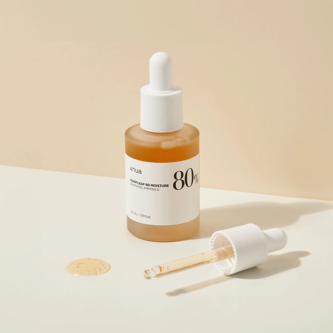 Anua Houttuynia Cordata 80% Moisture Soothing Ampoule Korea