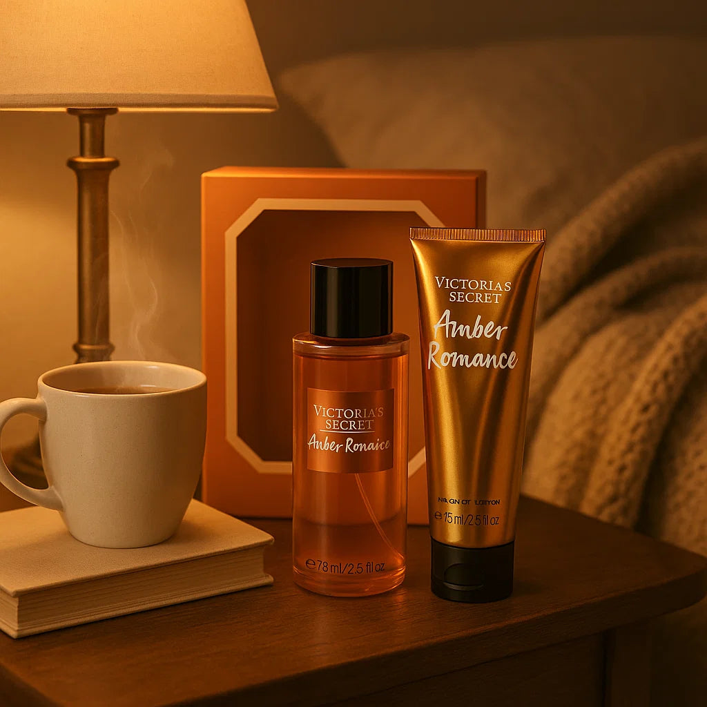 Victoria Secret Amber Romance Body Lotion & Mist Set