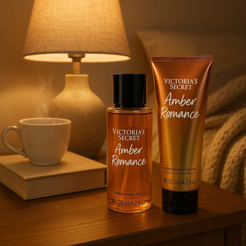 Victoria Secret Amber Romance Body Lotion & Mist Set
