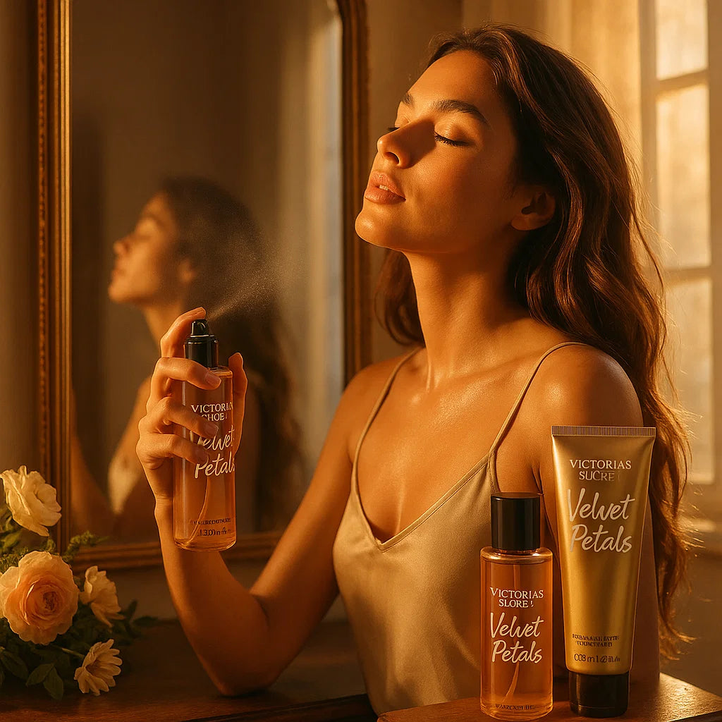 Victoria Secret Amber Romance Body Lotion & Mist Set