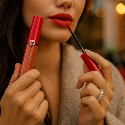 Giorgio Armani Lip Maestro Velvet Liquid Lipstick (Set of 3)