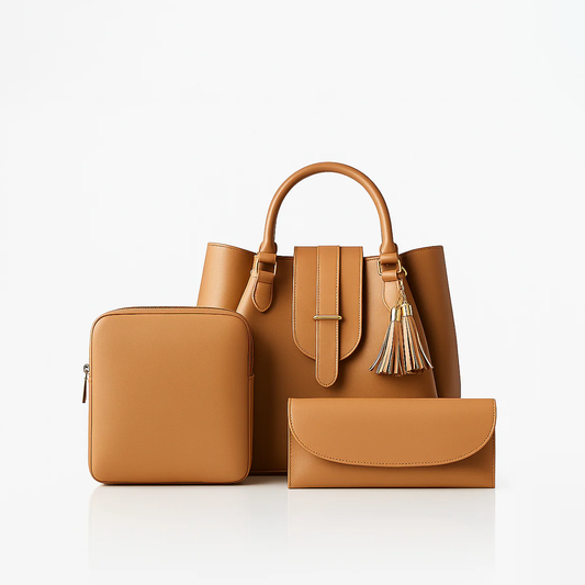 Tassel Trio Essentials Set - Beige