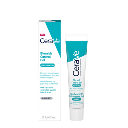 Cerave Blemish Control Gel Moisturiser with 2% Salicylic Acid & Niacinamide for Blemish-Prone Skin 40ml