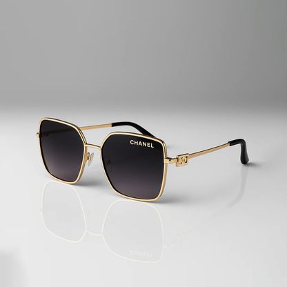 Chanel Luxe Square Sunglasses – Gold Frame Edition