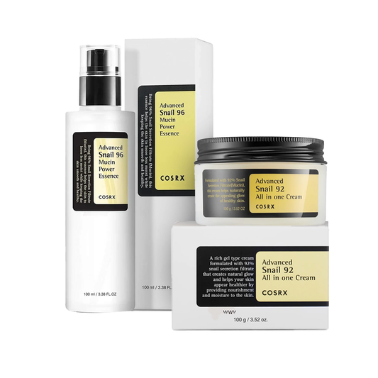 COSRX-Advanced Snail Mucin Power Essence & COSRX-Advanced Snail 92 All In One Cream