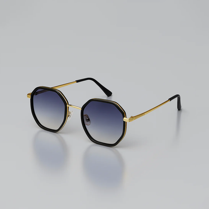Midnight Edge Geometric Sunglasses