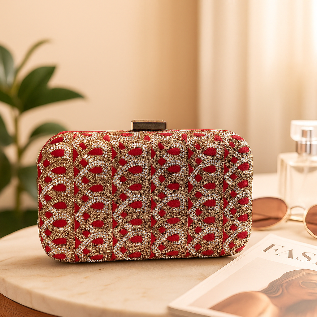 Scarlet Gleam Clutch