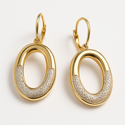 Elegant Oval Earrings