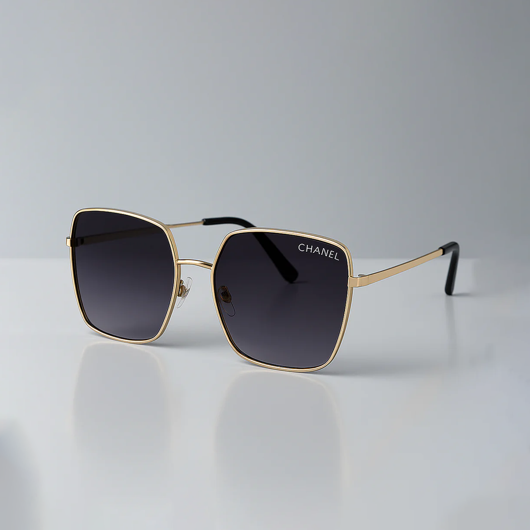 Chanel Iconic Gold Square Sunglasses