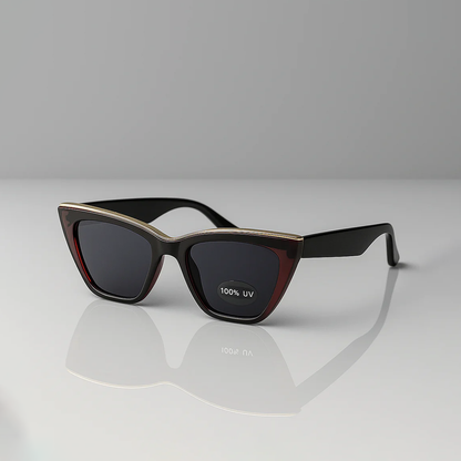 Crimson Noir Shield Sunglasses