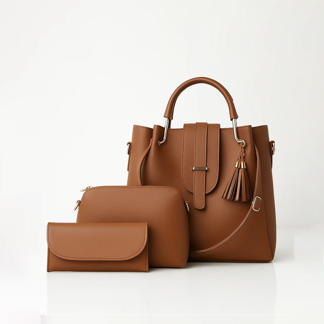 Tassel Trio Essentials Set - Brown