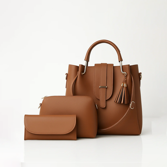 Tassel Trio Essentials Set - Brown