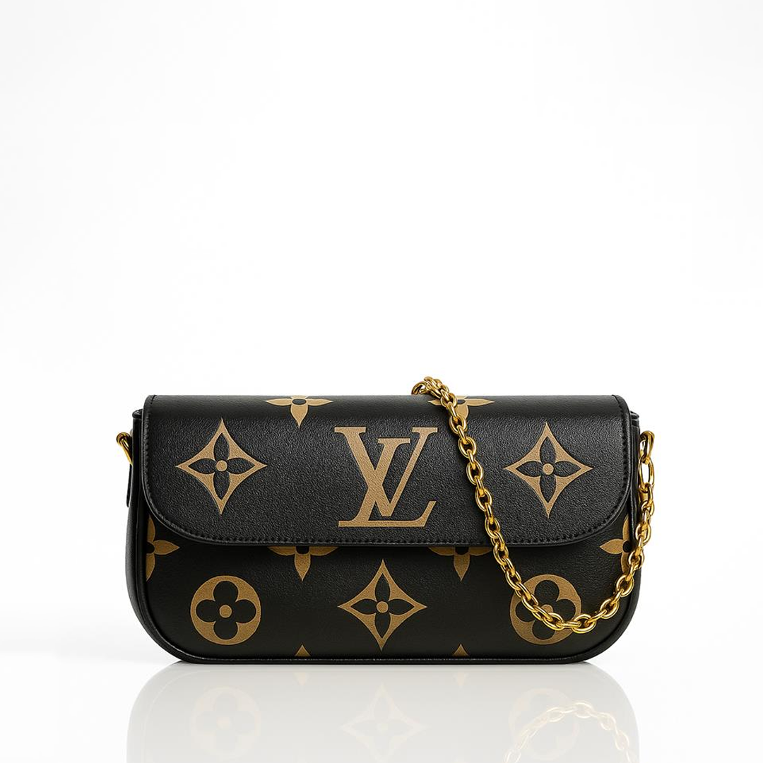 LV Aurelle Signature Flap Bag - Black