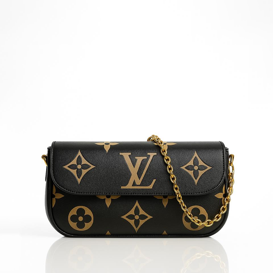 LV Aurelle Signature Flap Bag - Black