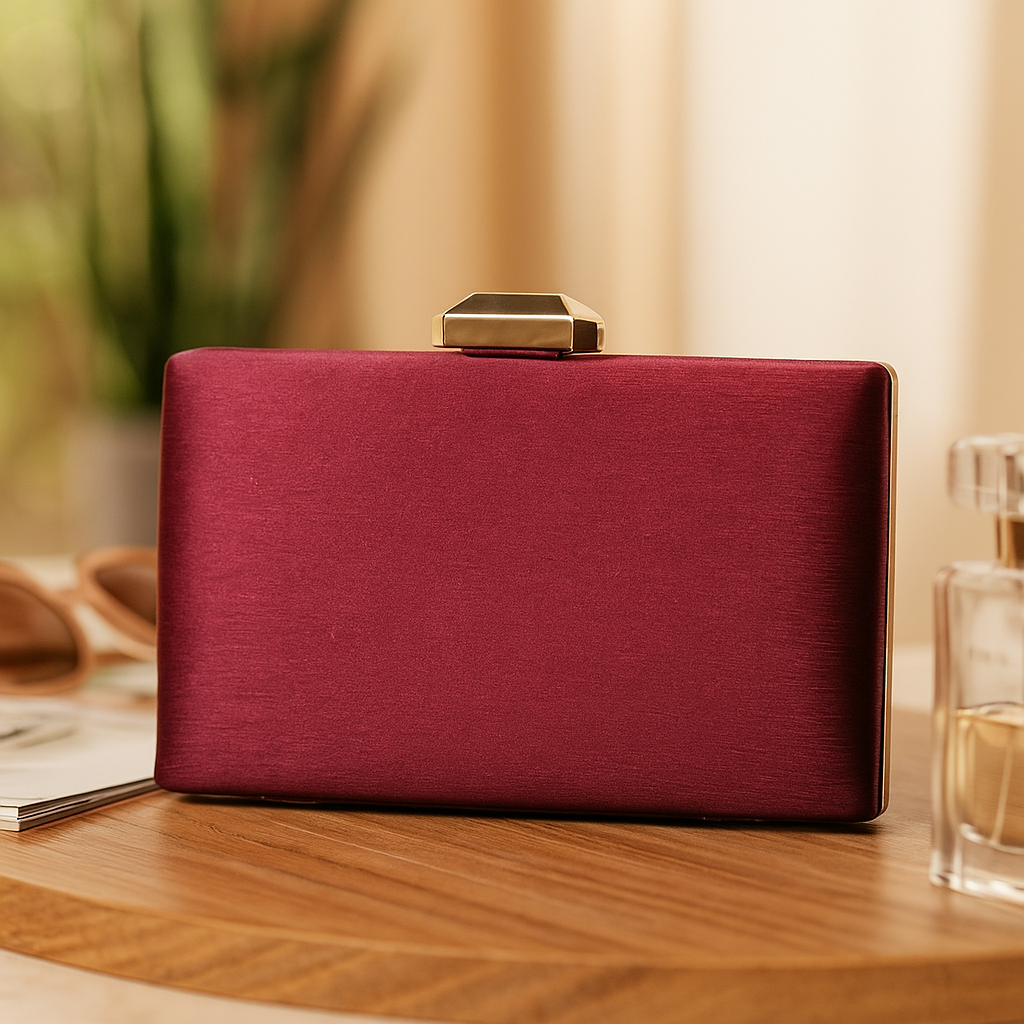 Velvé Luxe Ruby Clutch