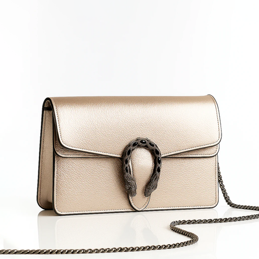 Gucci Champagne Glimmer Mini Luxe Bag